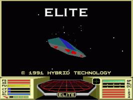 Title screen of Elite on the Acorn Archimedes.