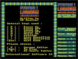 Title screen of Fireball 2 on the Acorn Archimedes.