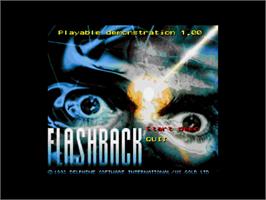 Title screen of Flashback on the Acorn Archimedes.