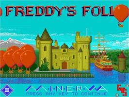 Title screen of Freddy's Folly on the Acorn Archimedes.