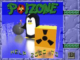 Title screen of Poizone on the Acorn Archimedes.