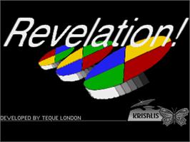 Title screen of Revelation on the Acorn Archimedes.