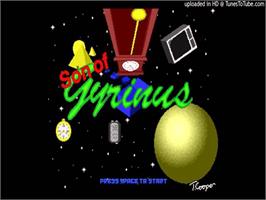 Title screen of Son Of Gyrinus on the Acorn Archimedes.