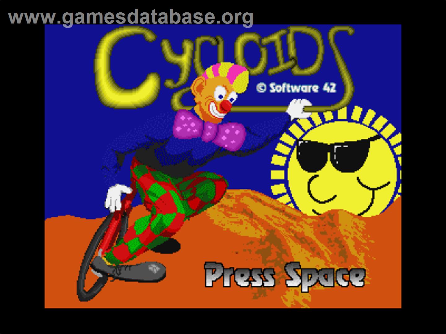 Cycloids - Acorn Archimedes - Artwork - Title Screen