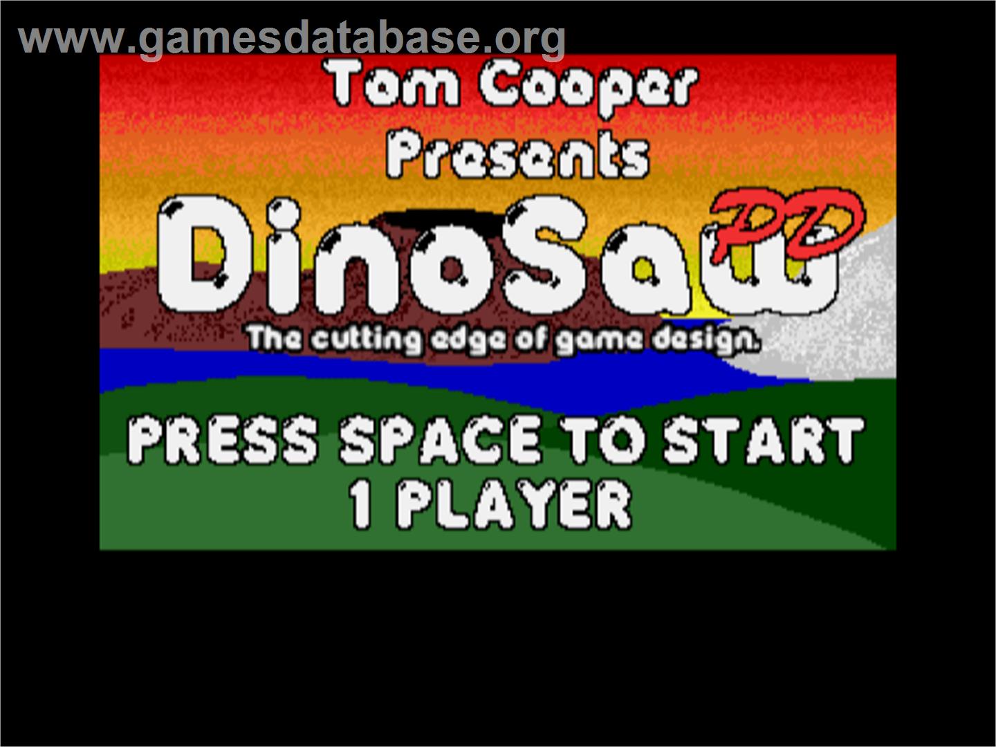 Dinosaw - Acorn Archimedes - Artwork - Title Screen