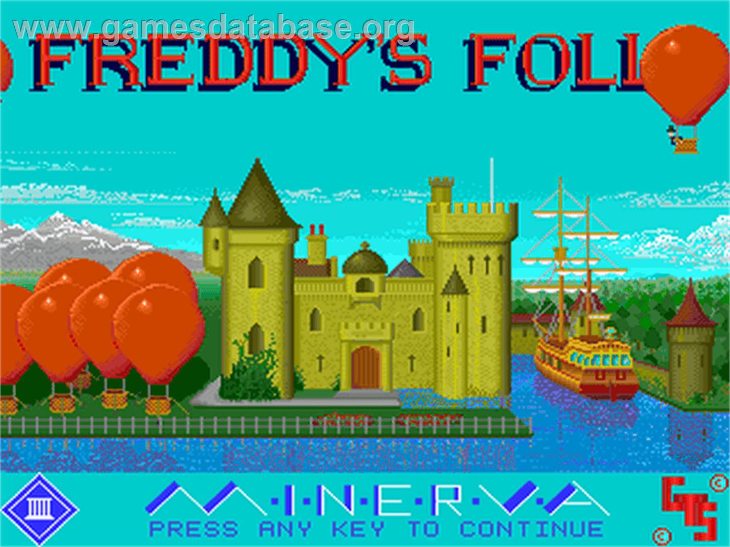 Freddy's Folly - Acorn Archimedes - Artwork - Title Screen