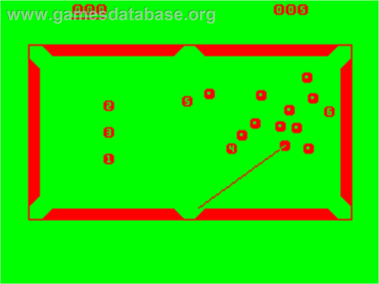 Snooker - Acorn Atom - Artwork - In Game