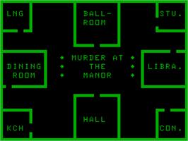 Title screen of Cluedo on the Acorn Atom.