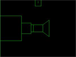 Title screen of Minotaur on the Acorn Atom.