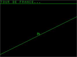 Title screen of Tour de France on the Acorn Atom.