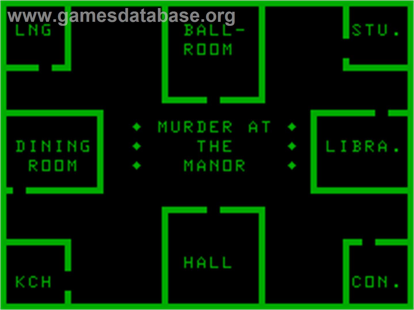 Cluedo - Acorn Atom - Artwork - Title Screen