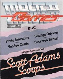 Box cover for Adventures of Buckaroo Banzai, The - Across the 8th Dimension! on the Acorn BBC Micro.