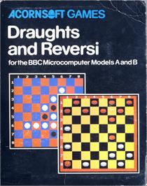 Box cover for Draughts (Acornsoft) on the Acorn BBC Micro.