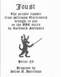 Box cover for Joust on the Acorn BBC Micro.