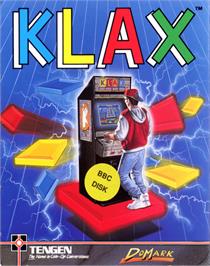 Box cover for Klax on the Acorn BBC Micro.