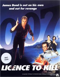 Box cover for Licence To Kill on the Acorn BBC Micro.