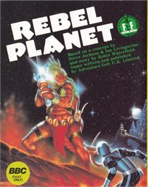 Box cover for Rebel Planet on the Acorn BBC Micro.