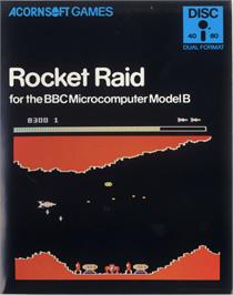 Box cover for Rocket Raid on the Acorn BBC Micro.