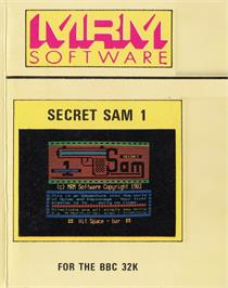 Box cover for Secret Sam 1 on the Acorn BBC Micro.