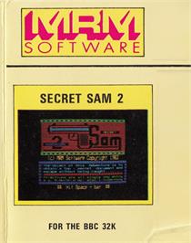 Box cover for Secret Sam 2 on the Acorn BBC Micro.