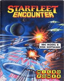 Box cover for Starfleet Encounter on the Acorn BBC Micro.