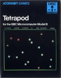Box cover for Tetrapod on the Acorn BBC Micro.