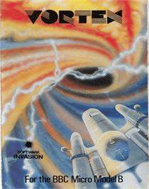 Box cover for Vortex (Anthony Bartram) on the Acorn BBC Micro.