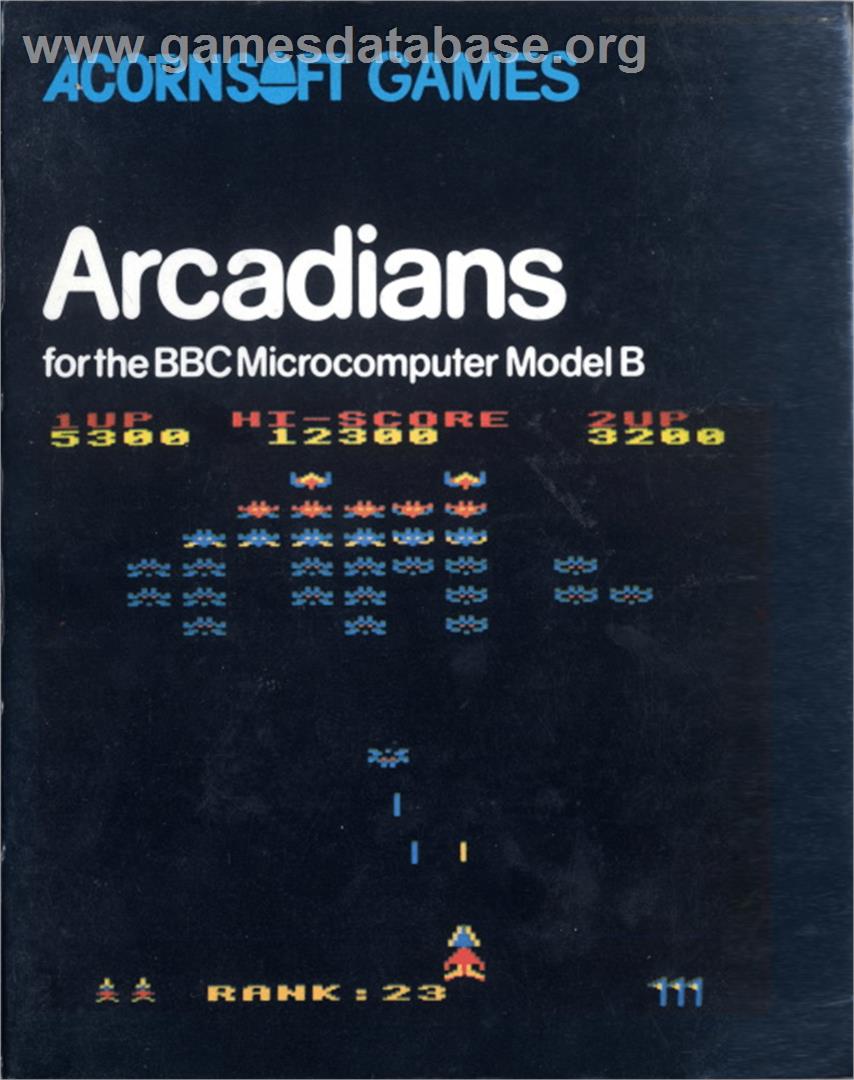 Arcadians - Acorn BBC Micro - Artwork - Box