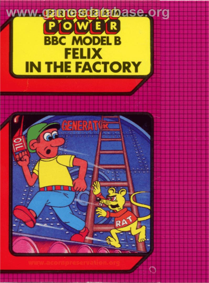 Felix In The Factory - Acorn BBC Micro - Artwork - Box