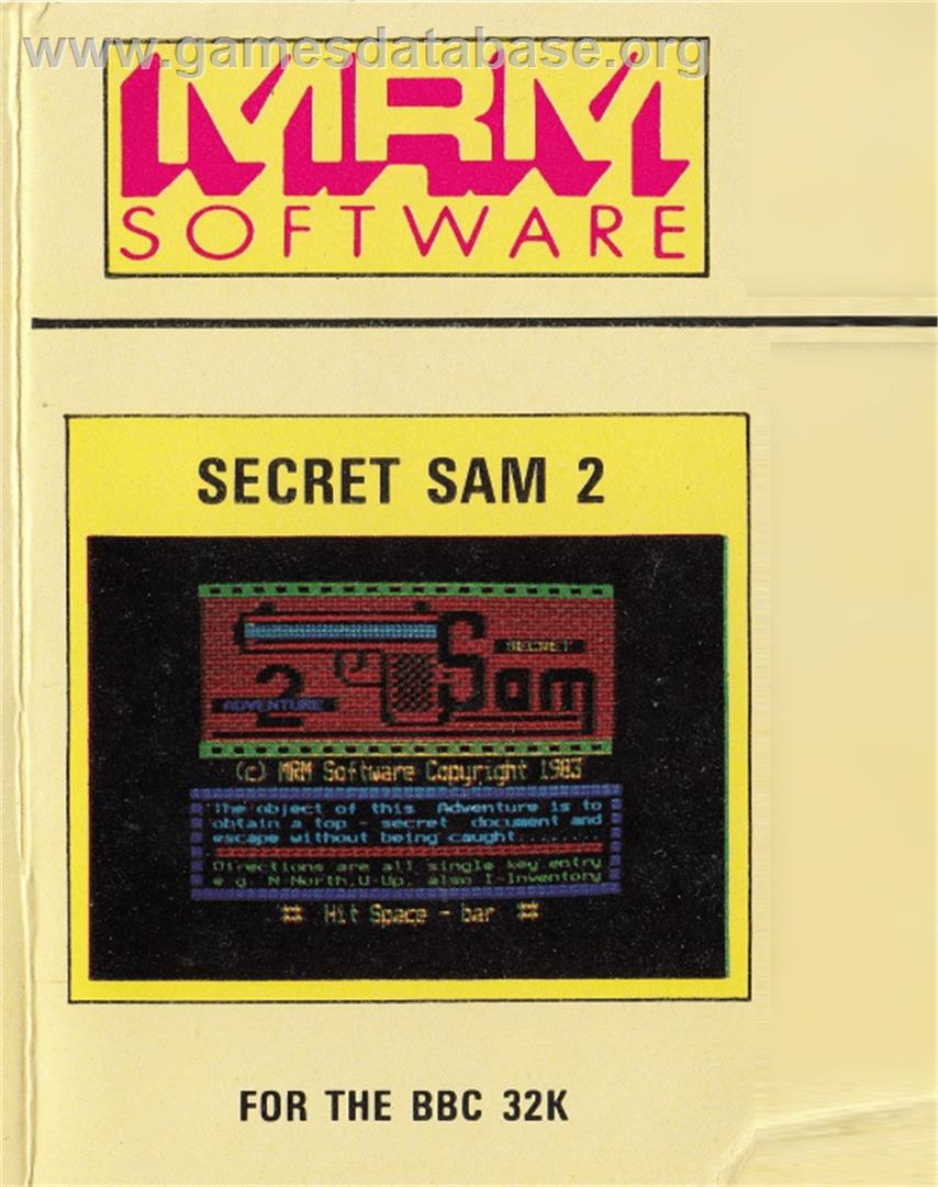 Secret Sam 2 - Acorn BBC Micro - Artwork - Box