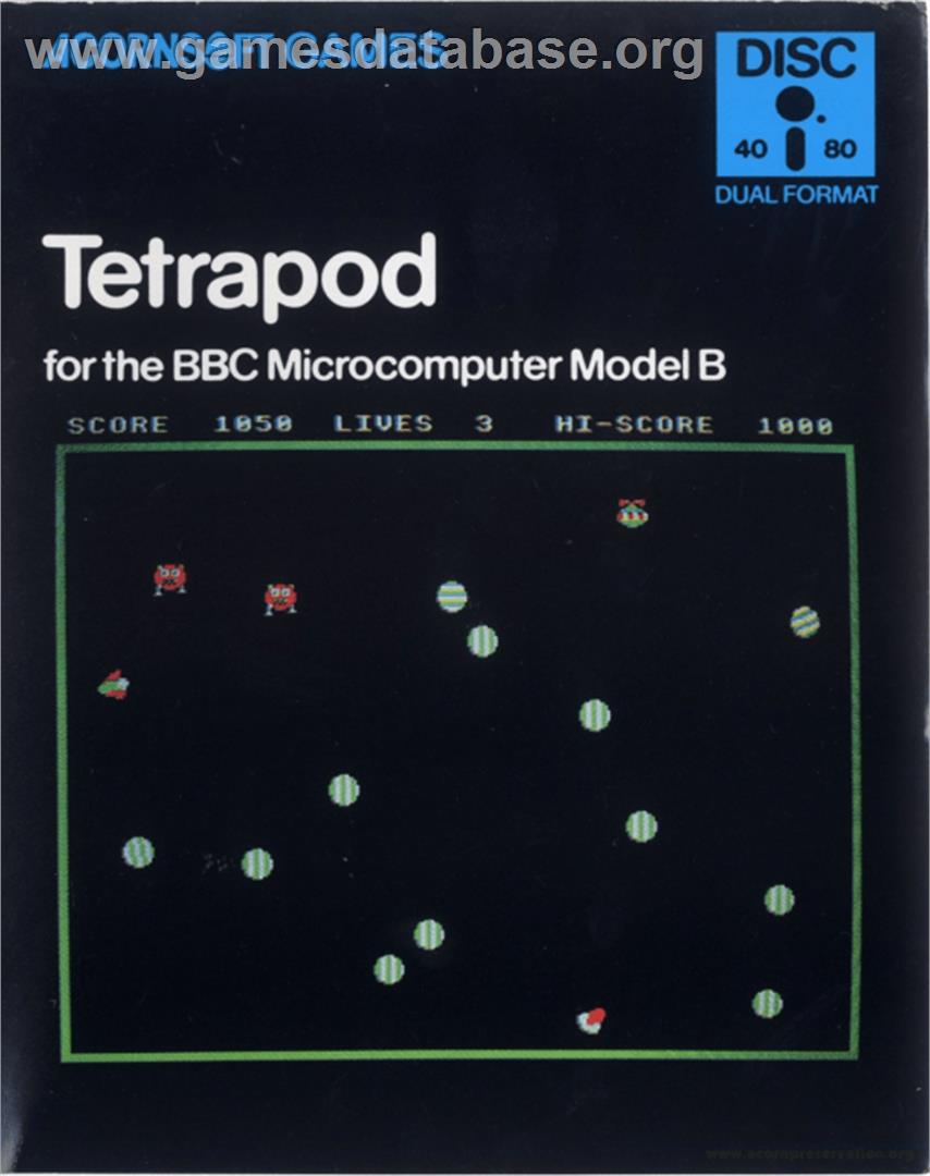 Tetrapod - Acorn BBC Micro - Artwork - Box