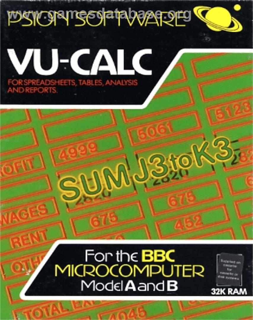 Vu Calc - Acorn BBC Micro - Artwork - Box