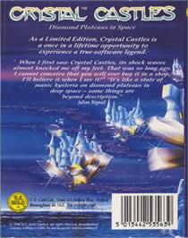 Box back cover for Crystal Castles on the Acorn BBC Micro.