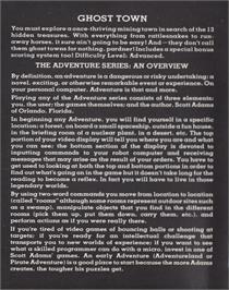 Box back cover for Ghost Town on the Acorn BBC Micro.