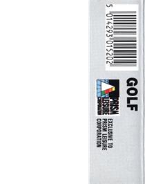Box back cover for Golf (Micro User) on the Acorn BBC Micro.