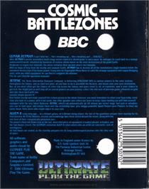 Box back cover for Lunar Jetman on the Acorn BBC Micro.