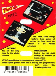 Box back cover for Network on the Acorn BBC Micro.