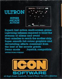 Box back cover for Ultron (Viper) on the Acorn BBC Micro.