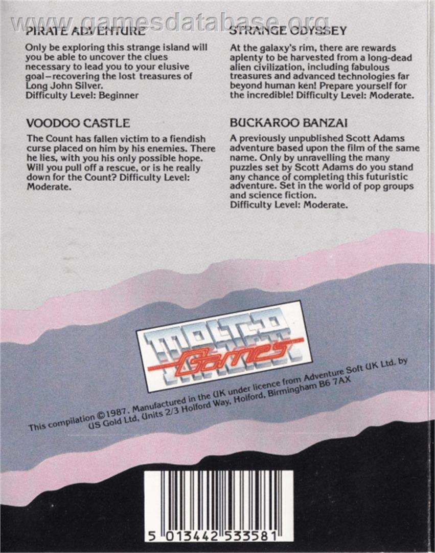 Adventures of Buckaroo Banzai, The - Across the 8th Dimension! - Acorn BBC Micro - Artwork - Box Back