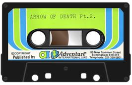 Cartridge artwork for Arrow of Death - Part II on the Acorn BBC Micro.