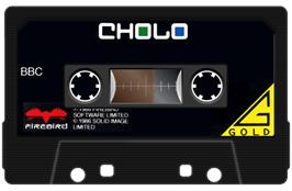 Cartridge artwork for Cholo on the Acorn BBC Micro.