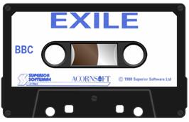 Cartridge artwork for Exile on the Acorn BBC Micro.