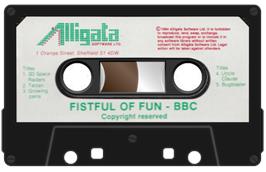 Cartridge artwork for Fistful Of Fun on the Acorn BBC Micro.