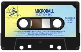 Cartridge artwork for Microball on the Acorn BBC Micro.