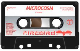 Cartridge artwork for Microcosm on the Acorn BBC Micro.