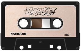 Cartridge artwork for Nightshade on the Acorn BBC Micro.