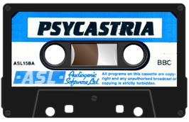 Cartridge artwork for Psycastria on the Acorn BBC Micro.