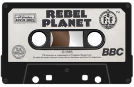 Cartridge artwork for Rebel Planet on the Acorn BBC Micro.