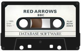 Cartridge artwork for Red Arrows on the Acorn BBC Micro.