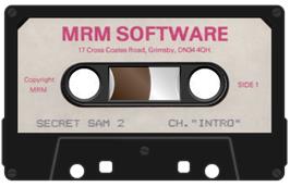 Cartridge artwork for Secret Sam 2 on the Acorn BBC Micro.